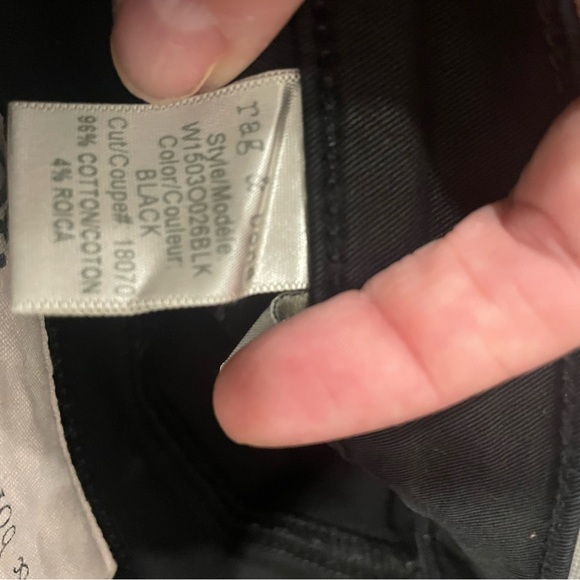 Rag & bone Black Skinny Jeans size 30 - Picture 6 of 7